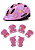 Patins Micro Future Infantil Ajustável Kit Combo / LED - Rosa Plum / 21 ao 32 - Imagem 5