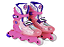 Patins Micro Future Infantil Ajustável Kit Combo / LED - Rosa Plum / 21 ao 32 - Imagem 10
