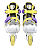 Patins Inline Cosmo ID Candy Flash infantil ajustável / LED - 26 AO 34 - Imagem 5