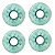 Rodas Para Patins Quad Wintersweet - Glitter / fluorescente - 4 rodas - Imagem 7