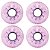 Rodas Para Patins Quad Wintersweet - Glitter / fluorescente - 4 rodas - Imagem 8