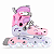 Patins Cosmo JOY PRO Infantil Ajustável - Rosa / roda de LED - Imagem 1