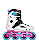 Patins Traxart Revolt Turbo Branco E Rosa - 80mm Abec-9 - Imagem 2