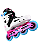 Patins Traxart Revolt Turbo Branco E Rosa - 80mm Abec-9 - Imagem 6
