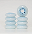 Roda Flying Eagle Ice Cream 76mm Blue - azul / tubo com 8 rodas - Imagem 4