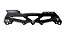 Traxart Base Híbrida DX-007 – 3 Rodas 110mm ou 4 Rodas 80mm (Preta) - Imagem 1
