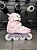 Patins Flying Eagle ECLIPSE rosa com base X7 F lilás - 34 - Imagem 11