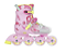 Patins Cosmo Candy Infantil Ajustável Rosa + Kit de Proteção - Imagem 5