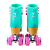 Patins Traxart Foxxy Verde - 58mm X 32mm Abec-5 - Imagem 4