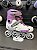Patins Cosmo Branco com Lilás com base cinza - 39/40 - Imagem 5