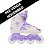 PRÉ-VENDA: Patins Flying Eagle FBS+ Avian / Purple - Imagem 1