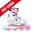 PRÉ-VENDA: Patins Inline Flying Eagle Nadia ND – Infantil / Juvenil – Ajustável / Rosa: 26 ao 40 - Imagem 1