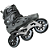 Patins Traxart Volt+ 3 Dark Grey - 110mm Abec 9 CROMO / CINZA - Imagem 3
