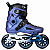 Patins Traxart New R3 Azul Holográfico - 110mm Abec-9 Cromo - Imagem 1