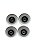 Rodas HD inline XT 80mm 85a com abec9 (4 unidades) - Imagem 1