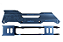 BASE SWITCH PARA PATINS FREESTYLE 4 RODAS 80MM - AZUL - Imagem 2