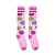 MEIA INLINE DESENHADA DONUTS ROSA GC-123 - Imagem 1