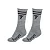 MEIA CANO ALTO CINZA COM PRETO DY-118 - Imagem 1