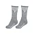 MEIA CANO ALTO CINZA COM BRANCO DY-117 - Imagem 1