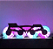 RODAS GLITTER LED SPECIAL PINK E AZUL 80mm/85A - Imagem 2