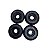 4 Rodas BKB 76mm - preta - Imagem 1
