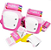 Pré-Venda Kit de Proteção Infantil FlyingEagle Valiant JR - Rosa - Imagem 1