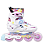 Pré-Venda Patins Infantil FlyingEagle Nadia ND Ajustável - Rosa - Imagem 1