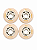 Rodas COSMO 80mm 84A High-Rebound (4 unid) - Bege - Imagem 1