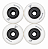 Rodas FlyingEagle X5 Cloud SHR 80mm 85A – Branco (4 unid) - Imagem 1