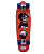 Mini Cruiser Skate HLB Vatos Vermelho 27x8" - Imagem 2