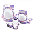 Pré-Venda Kit de Proteção FlyingEagle Cobet 2026 6 Peças - Roxo - Imagem 1