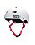 Capacete Niggli Pads Iron Profissional - Branco Fosco Fita Vermelha - Imagem 1