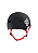 Capacete Niggli Pro - Preto Fosco Fita Vermelha - Imagem 3