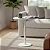 Mesa De Sofá Sala Lateral Monopé Canto Cama 65cm - Branca - Imagem 1