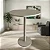 Mesa Monopé Orgânica De Madeira Canto Cama Alt.65cm - Off - Imagem 1