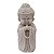 Escultura Baby Monge Terço de Pó de Mármore Branco 17cm - Imagem 1