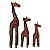 Girafa Entalhada de Madeira Balsa Dots 30cm - Imagem 3