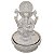 Fonte Ganesha de Pó de Mármore Branca 30cm (Modelo 2) - Imagem 1