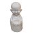 Escultura Monge Castiçal da Felicidade de Pó de Mármore Branco 28cm - Imagem 1
