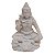 Escultura de Shiva de Pó de Mármore Branco 10cm - Imagem 1