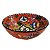 Bowl Turco Pintado de Cerâmica Laranja Estampado 12cm (Pinturas Diversas) - Imagem 2