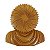 Escultura de Cabeça de Buda de Madeira Suar 15,5cm - Imagem 2