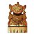 Escultura de Ganesha Pintado de Madeira Suar 11,5cm - Imagem 2