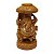 Escultura de Ganesha de Madeira Suar Redondo 13cm - Imagem 1