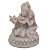 Escultura de Krishna e Radha de Pó de Mármore Branca 9cm - Imagem 1