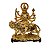 Escultura Durga de Resina Dourada 20cm - Imagem 1