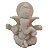 Mini Escultura Ganesha Pó de Mármore Branca (Modelo 1) 7cm - Imagem 1