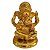 Estátua de Ganesha de Resina Dourado Base Redonda 6cm - Imagem 1