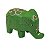 Mini Elefante de Madeira Dots Verde 5cm - Imagem 1