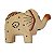 Mini Elefante de Madeira Dots Marfim 7cm - Imagem 1